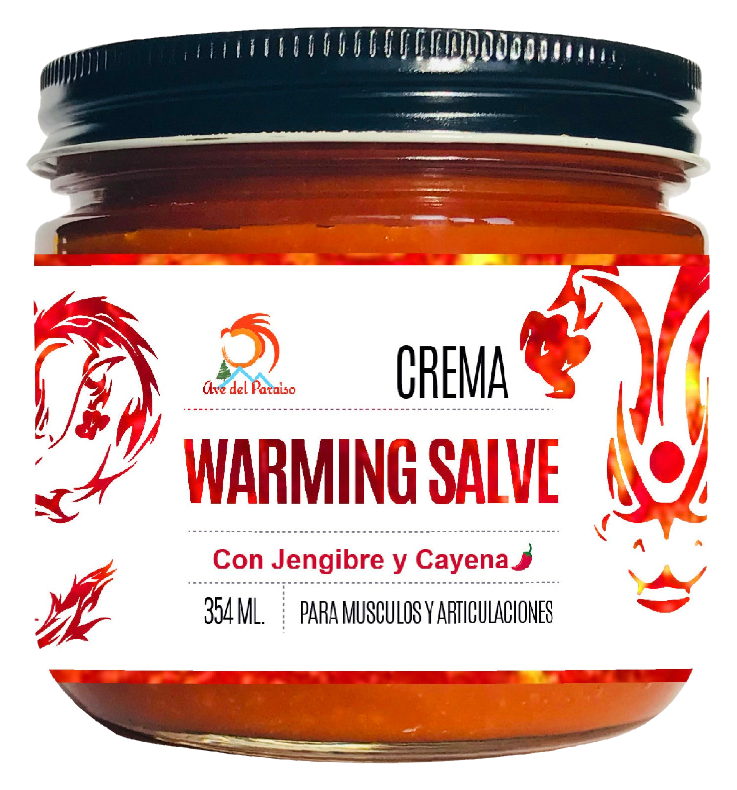 Warming Salve, Pomada Caliente de Jengibre y Cayena.