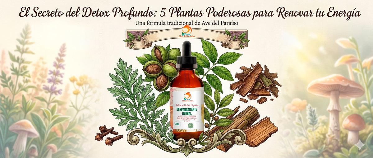 Desparasitante Herbal, El Secreto del Detox Profundo: 5 Plantas para Renovar tu Energía