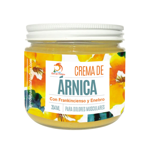 Crema de Árnica con Frankincienso y Enebro - Acai Berry Orgánico